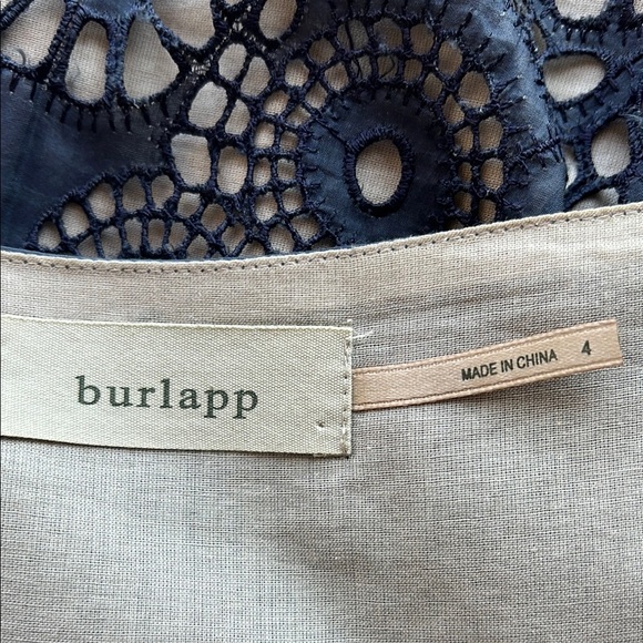 Vintage Bluish Gray color and cream contrast detailing Sleeveless Midi Sundress - Picture 7 of 15